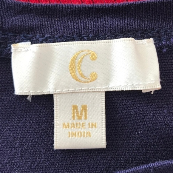 *4/$20* C-Blue Tank With Red Crisscross In Back - Picture 6 of 8